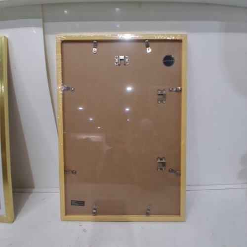 2PK AMERICANFLAT SLIM MOLDING PLEXIGLASS POSTER FRAMES - 12" X 18" - GOLD image 3