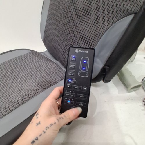 COMFIER SHIATSU BACK MASSAGER WITH HEAT FUNCTION - BLACK/GREY (MODEL: CF-2208) image 2