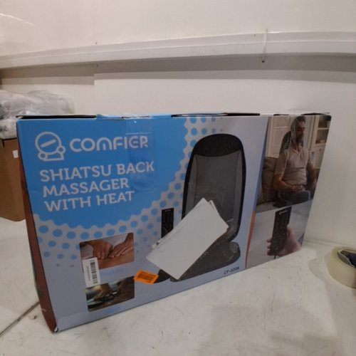 COMFIER SHIATSU BACK MASSAGER WITH HEAT FUNCTION - BLACK/GREY (MODEL: CF-2208) image 4