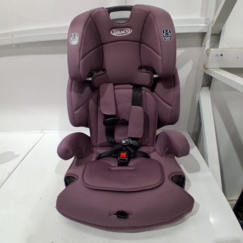 GRACO TRANZITIONS 3-IN-1 LIGHTWEIGHT ADJUSTABLE HEIGHT HARNESS BOOSTER CAR SEAT - 100LBS MAX - PURPLE (MODEL: 2217080) image 3