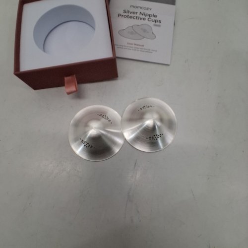 2PP MOMCOZY SILVER NIPPLE PROTECTIVE CUPS - SILVER image 3