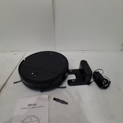 2-IN-1 SLIM SELF-CHARGING ROBOT VACUUM AND MOP CLEANER IDEAL FOR CLEANING HARD FLOORS, CARPETS AND PET HAIR - BLACK (MODEL: BR151) image 3