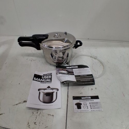 WANTJOIN COMMERCIAL PRESSURE COOKER, COMPATIBLE WITH GAS & INDUCTION COOKER - 6QT - STAINLESS STEEL image 2