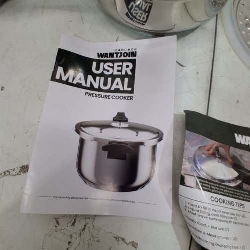 WANTJOIN COMMERCIAL PRESSURE COOKER, COMPATIBLE WITH GAS & INDUCTION COOKER - 6QT - STAINLESS STEEL image 5
