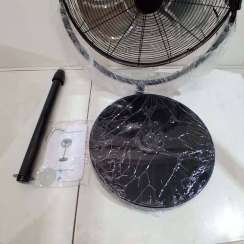 INDUSTRIAL METAL PEDESTAL FAN - 20" - 115 V - 130W - BLACK (MODEL: HJ-STAND-20) image 5