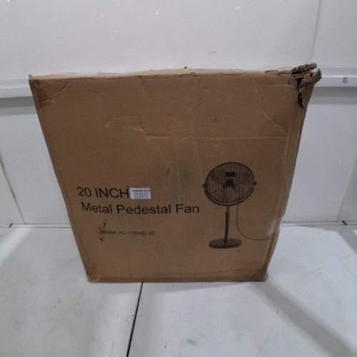 INDUSTRIAL METAL PEDESTAL FAN - 20" - 115 V - 130W - BLACK (MODEL: HJ-STAND-20) image 6