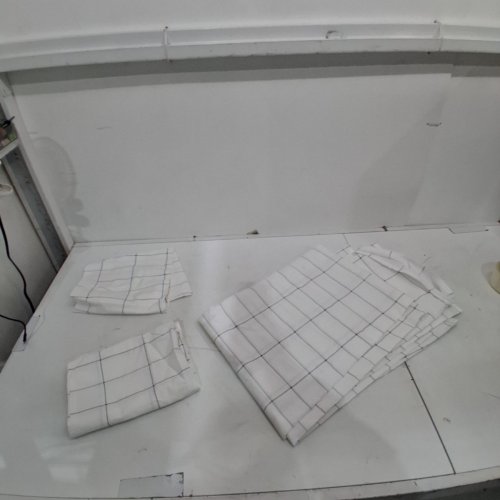 3PC EDDIE BAUER HOME SHEET SET - FULL - WHITE /BLACK image 2