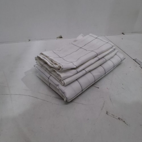 3PC EDDIE BAUER HOME SHEET SET - FULL - WHITE /BLACK image 3