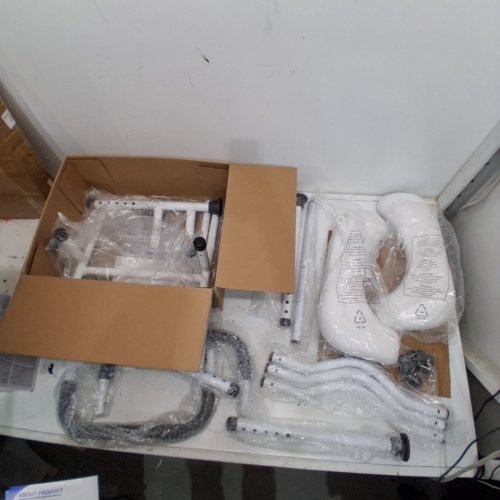 MAXKARE RAISED TOILET SEAT WITH HANDLES - UP TO 300LBS - WHITE (MODEL:DR3300014) image 4