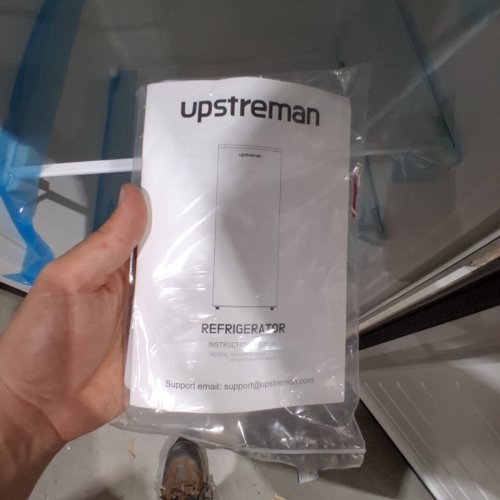 UPSTREMAN LARGE CONVERTIBLE STAINLESS STEEL FREEZER/FRIDGE WITH 5 SHELVES AND WHEELS FOR EASY MOVEMENT - 7 CU.FT - SILVER/BLACK - (MODEL: UP70-SILVER) image 7