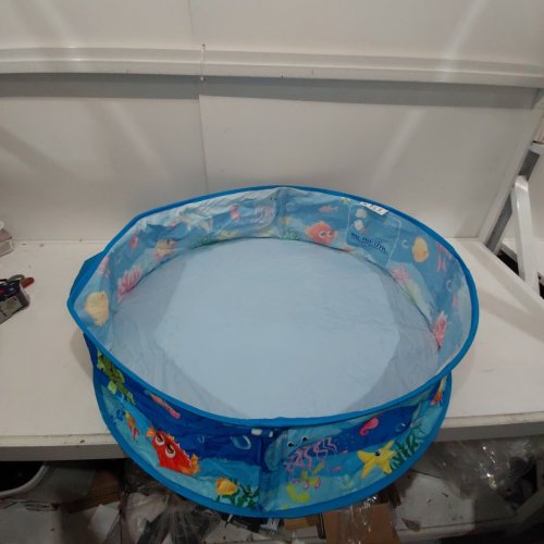 FOLDABLE PORTABLE BABY BEACH TENT POOL WITH CANOPY - 35" X 9" - OCEAN BLUE image 5