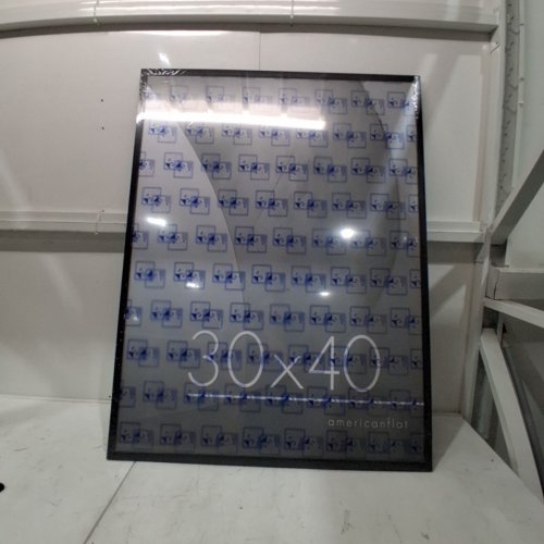 AMERICAN FLAT PICTURE FRAME - 30" X 40" - BLACK image 2