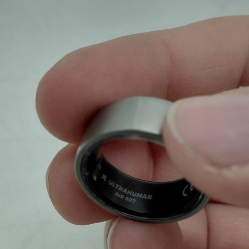 ULTRAHUMAN AIR SMART RING - SIZE 7 - RAW TITANIUM (MODEL: AIR) image 3