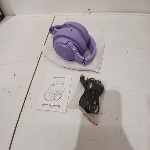 BERIBES WIRELESS BLUETOOTH OVER EAR HEADPHONES WITH BUILT IN MIC - 65H PLAYTIME AND 3 EQ MODES, IMMERSIVE BASS, HIFI STEREO, FOLDABLE, LIGHTWEIGHT - PURPLE (MODEL: WH202A) image 3
