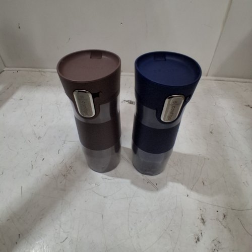 2PK CONTIGO WEST LOOP TRAVEL MUGS - 16 OZ EACH - BLUE AND RED (MODEL: 2027032) image 2
