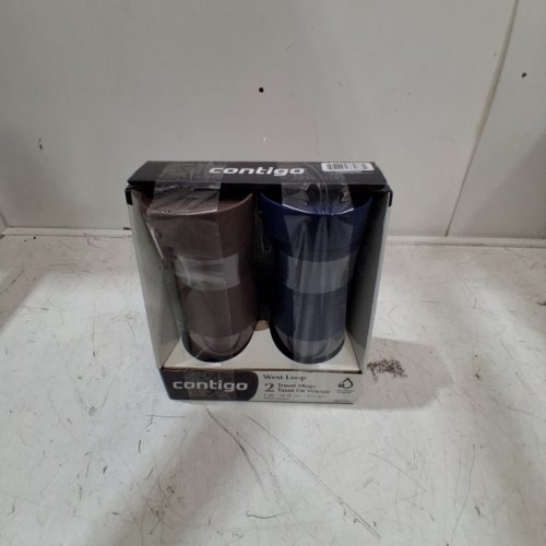 2PK CONTIGO WEST LOOP TRAVEL MUGS - 16 OZ EACH - BLUE AND RED (MODEL: 2027032) image 3