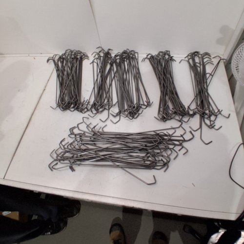 APPROX. 150PK MULTIPURPOSE METAL RODS - 15" X .5MM - SILVER image 2