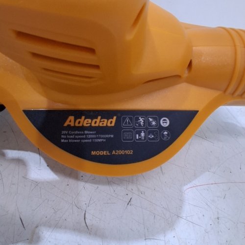 ADEDAD CORDLESS HANDHELD LEAF BLOWER - 20V, 150MPH - YELLOW/BLACK (MODEL: CFJ10) image 3