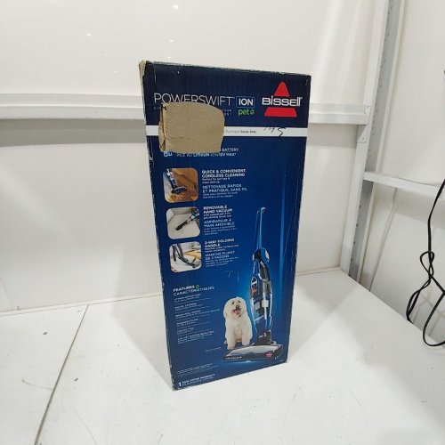 BISSELL CORDLESS HANDHELD POWERSWIFT ION FOLDING STICK PET VACUUM CLEANER - BLUE (MODEL: 3191C) image 5