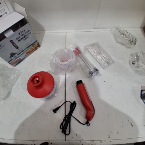 LINKCHEF 5-IN-1 IMMERSION BLENDER SET - 1000W, 120 V 60HZ - RED (MODEL: HB-1580T) image 3