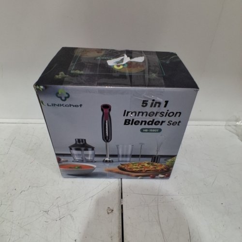 LINKCHEF 5-IN-1 IMMERSION BLENDER SET - 1000W, 120 V 60HZ - RED (MODEL: HB-1580T) image 5