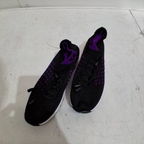 WOMEN'S COMFORT WEAR ORTHOPEDIC COMFORT SHOES WITH ARCH SUPPORT, BREATHABLE - SIZE 7 - BLACK/PURPLE image 2