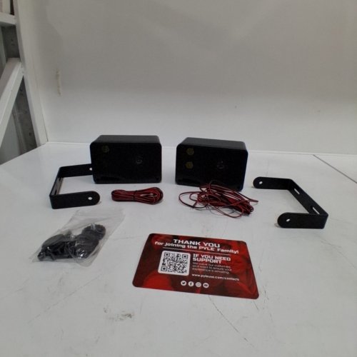 2PK PYLE 3 WAY WEATHER PROOF MINI BOX SPEAKER SYSTEM WITH MOUNTING KIT AND WIRES - 3.5" / 200W (MODEL: PLMR24B) image 3