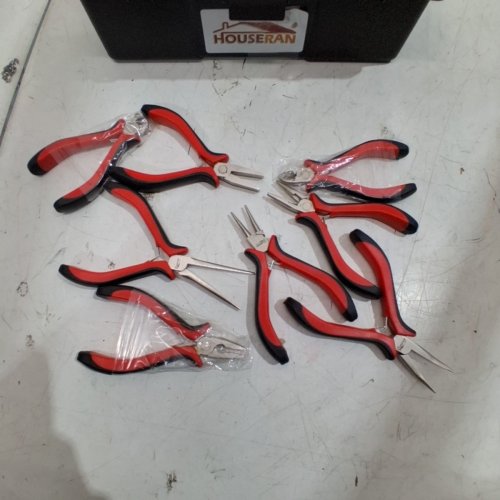 8PC HOUSERAN TOOL SET WITH CASE - BLACK/RED - (MODEL: ‎HR-016) image 2