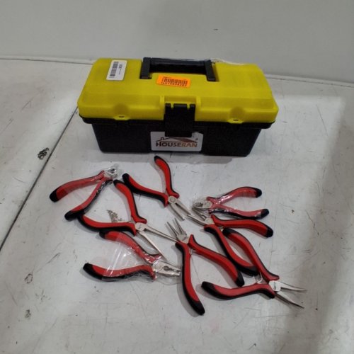 8PC HOUSERAN TOOL SET WITH CASE - BLACK/RED - (MODEL: ‎HR-016) image 3