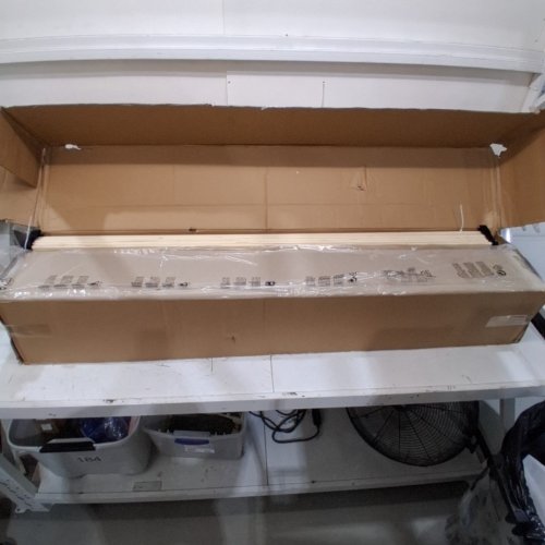 THE ART OF LIVING FABRIC UPHOLSTERED PLATFORM BED FRAME WITH HEADBOARD - QUEEN - BEIGE (MODEL: KMLL002) image 4