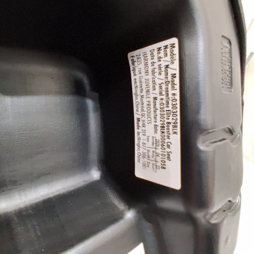 HARMONY 2-IN-1 DREAMTIME ELITE HIGH-BACK BOOSTER CAR SEAT WITH CUP HOLDER - 40 -110LBS - BLACK (MODEL: 0303029BLK) image 2