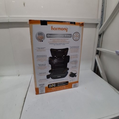 HARMONY 2-IN-1 DREAMTIME ELITE HIGH-BACK BOOSTER CAR SEAT WITH CUP HOLDER - 40 -110LBS - BLACK (MODEL: 0303029BLK) image 5