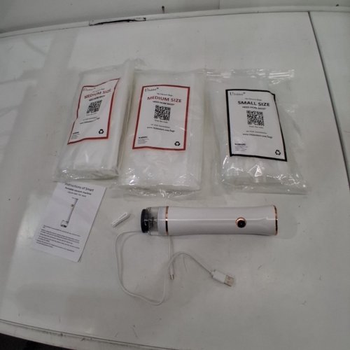 VIXINO PORTABLE VACUUM SEALER WITH REUSABLE VACUUM SEAL BAGS - 1200MAH - WHITE (MODEL: ZB-S20) image 4