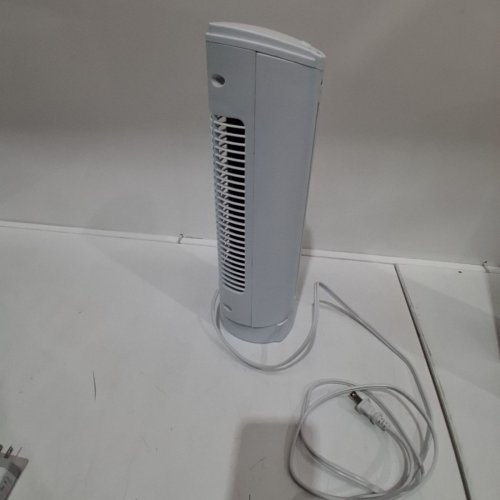 MAINSTAYS SHORT OSCILLATING TOWER FAN WITH 2 SPEEDS AND TIMER SETTINGS - 15" - WHITE (MODEL: TF151202) image 4