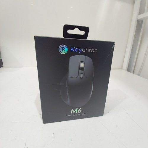 KEYCHRON M6 SILENT WIRELESS OPTICAL GAMING MOUSE - TRI-MODE BLUETOOTH 5.3/2.4GHZ/USB-C, 26,000 DPI - BLACK (MODEL: M6) image 2