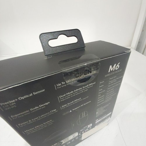 KEYCHRON M6 SILENT WIRELESS OPTICAL GAMING MOUSE - TRI-MODE BLUETOOTH 5.3/2.4GHZ/USB-C, 26,000 DPI - BLACK (MODEL: M6) image 3