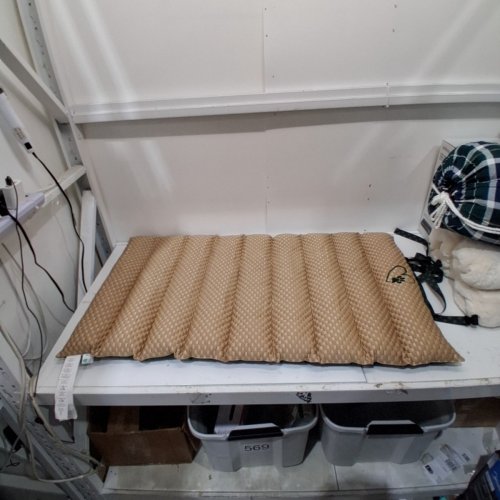 BRENT WOOF REVERSIBLE TRAVEL COOLING PET MAT - 26" X 43" - GREEN / KHAKI (MODEL: 1935076) image 2