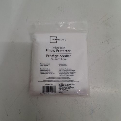 MAINSTAYS MICROFIBRE PILLOW PROTECTOR - 20" X 28" (STANDARD/QUEEN) - WHITE image 3