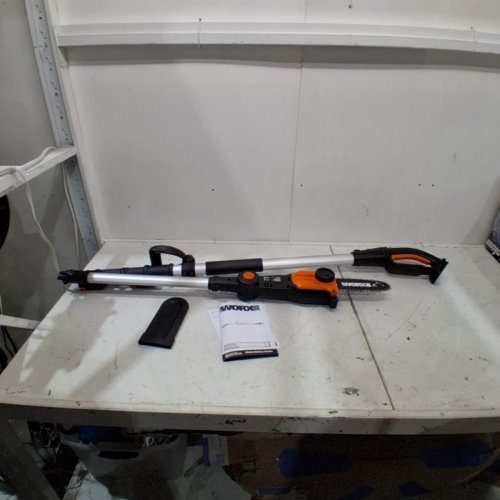 WORX 20V POWER SHARE EXTENDABLE POLE SAW WITH AUTO TENSION - 13FT MAX LENGTH, 8" BLADE - BLACK/ORANGE (MODEL: WG349.9) image 2