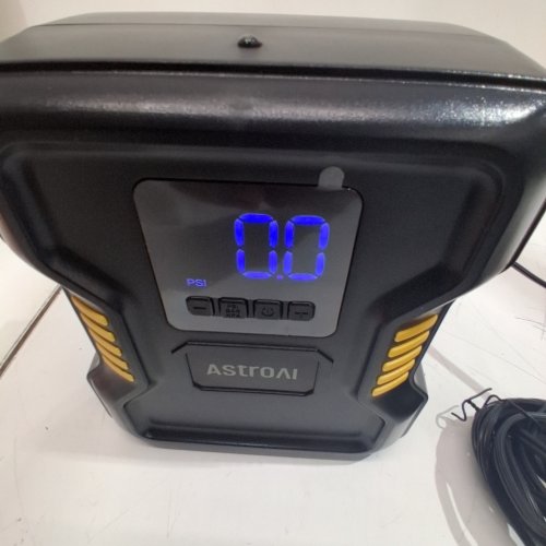 ASTROAI PORTABLE AIR COMPRESSOR - 12V/150PSI - BLACK/YELLOW (MODEL: JY21P160-12) image 2