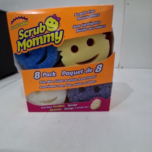 8PK SCRUB MOMMY & SCRUB DADDY FLEX TEXTURE SCRUBBER SPONGE - ASSORTED COLORS image 2