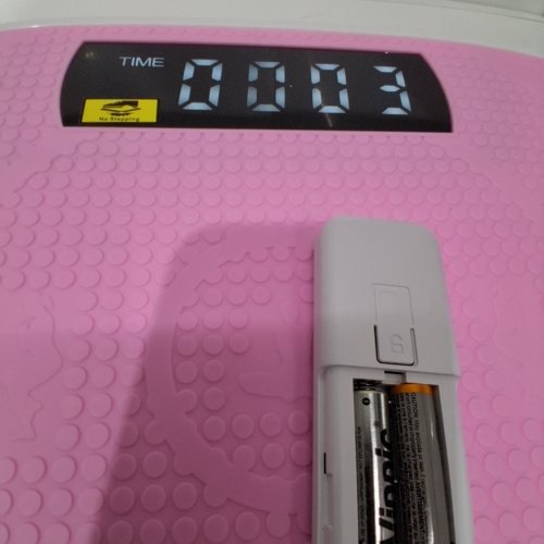 MERACH VIBRATION PLATE EXERCISE MACHINE - 300 LB MAX - PINK/WHITE (MODEL: ‎MR-2398) image 2