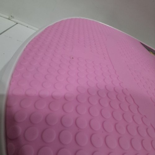 MERACH VIBRATION PLATE EXERCISE MACHINE - 300 LB MAX - PINK/WHITE (MODEL: ‎MR-2398) image 4