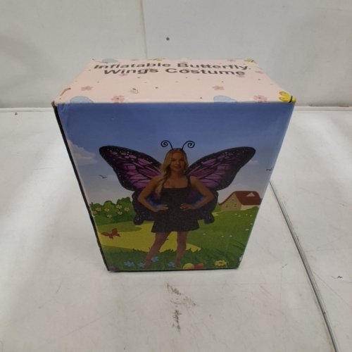 XYJKIDSES INFLATABLE BUTTERFLY WINGS COSTUME - PURPLE/PINK image 2