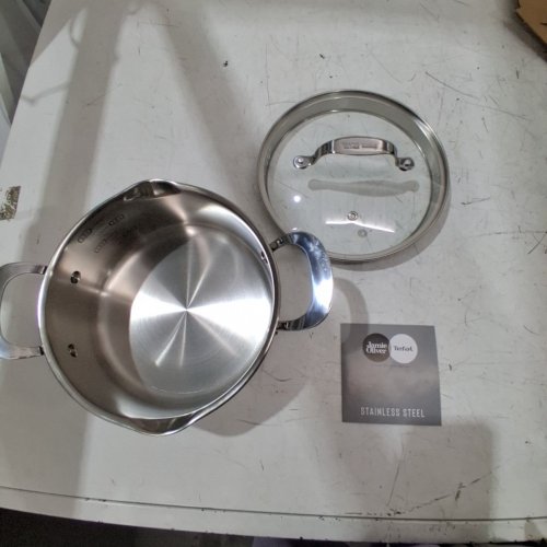 JAMIE OLIVER TEFAL STAINLESS STEEL STEWING POT - 7" image 2