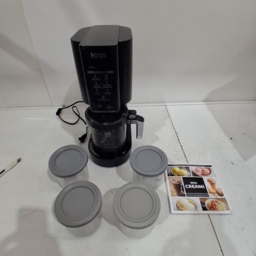 NINJA CREAMI ICE CREAM MAKER - 16OZ - 800W - BLACK (MODEL: CN302CCO) image 2