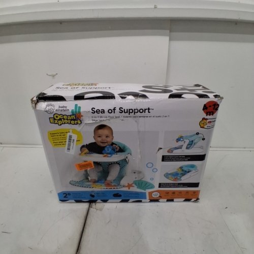 BABY EINSTEIN SEA OF SUPPORT 2-IN-1 SIT-UP FLOOR SEAT - TURQUOISE (MODEL: 12828) image 2