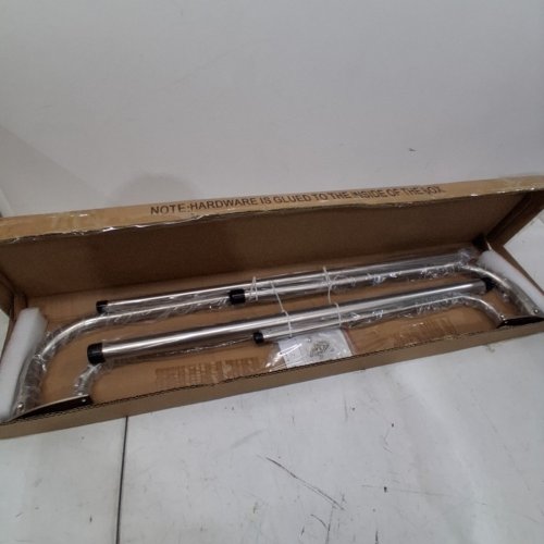 FUMIYATE DOUBLE WRAP AROUND CURTAIN ROD - 28" - 48" - BRUSHED NICKEL (ITEM: FA-046) image 2
