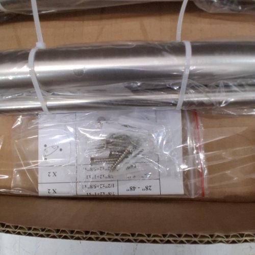 FUMIYATE DOUBLE WRAP AROUND CURTAIN ROD - 28" - 48" - BRUSHED NICKEL (ITEM: FA-046) image 3
