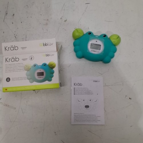 BBLUV KRAB 3-IN-1 THERMOMETER AND BATH TOY - 0M+ - GREEN - (MODEL: B0146-C-01) image 2